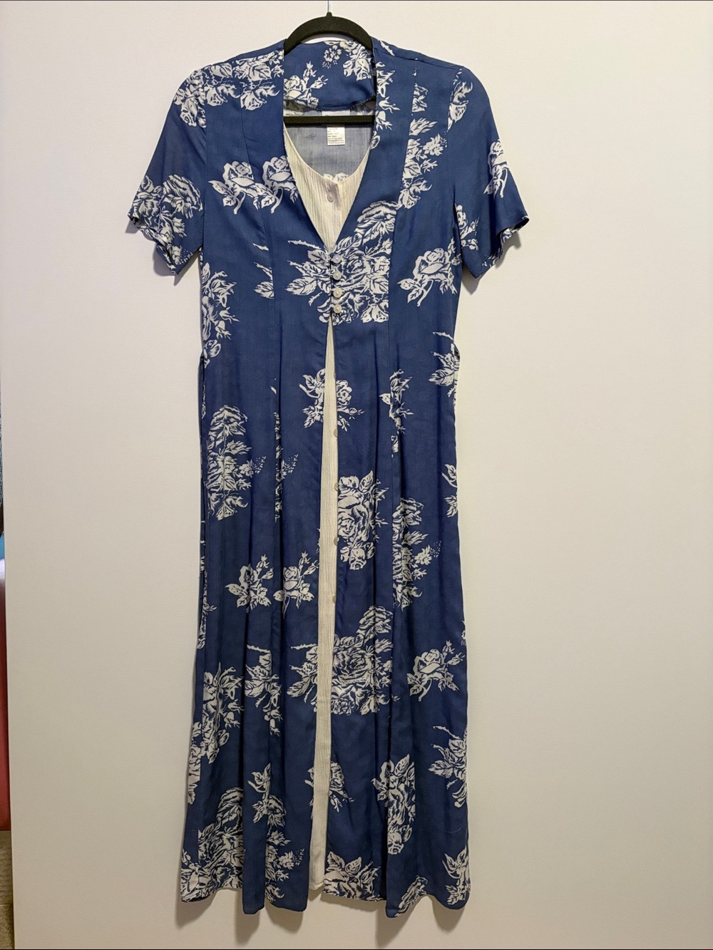 Blue Floral Maxi Dress